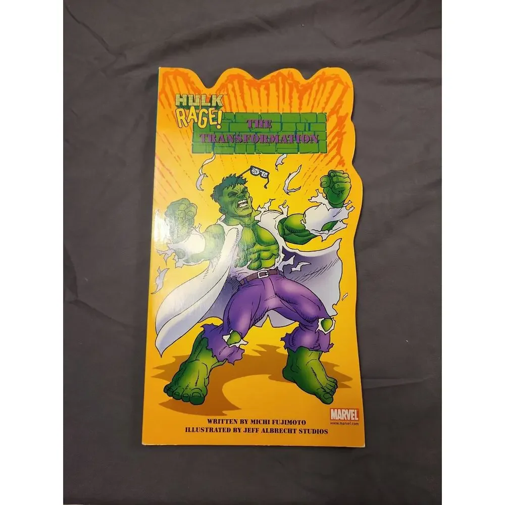 Vintage 2002 Follow the Leader Board Book Marvel Kids Die-Cut